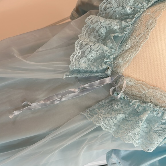VINTAGE Nightie Slip & Bed Jacket Set - Picture 9 of 12